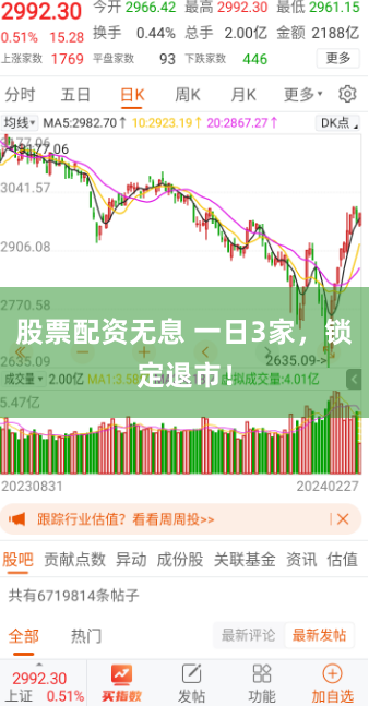 股票配资无息 一日3家，锁定退市！