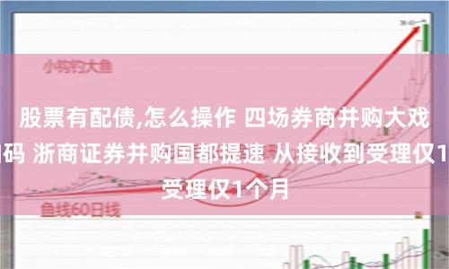 股票有配债,怎么操作 四场券商并购大戏正加码 浙商证券并购国都提速 从接收到受理仅1个月